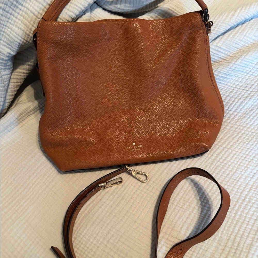 Kate Spade Tan Leather Hobo Bag - Picture 2 of 7
